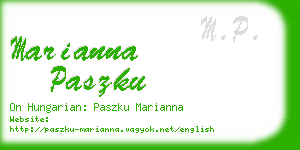 marianna paszku business card